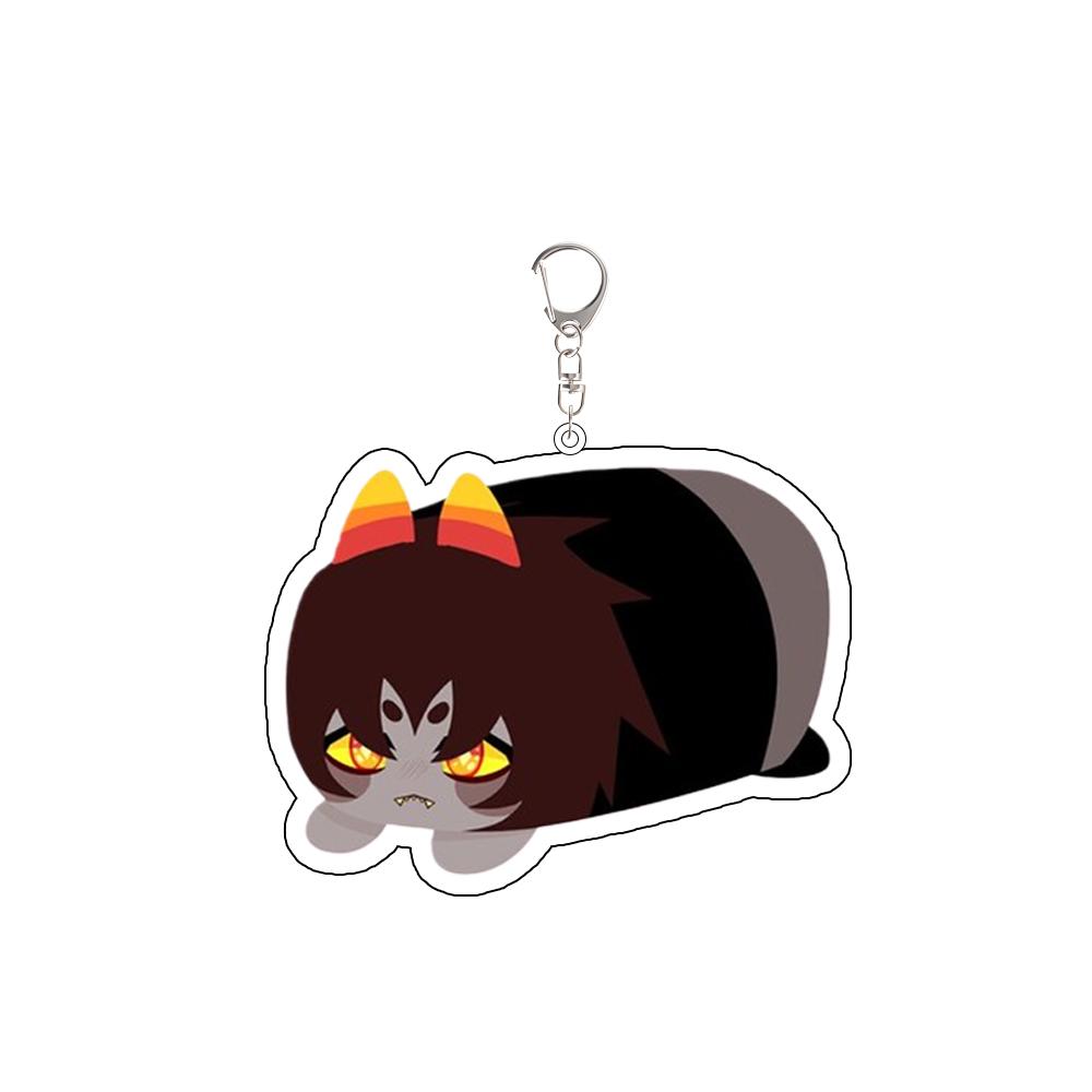 Jeu Jake Anglais Nepeta Leijon Kanaya Maryam Terezi Pyrope Rose Lalonde Périphériques Porte-clés Acrylique Pendentif Sac à dos Cadeau black