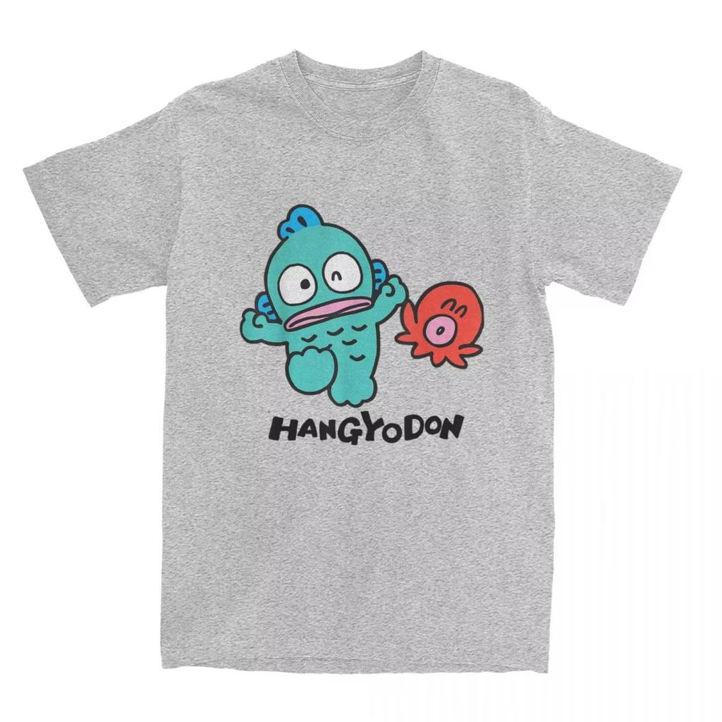 Hangyodon T-Shirt Men Women Funny Pure Cotton Tees Crewneck Short Sleeve T Shirts Party Clothes