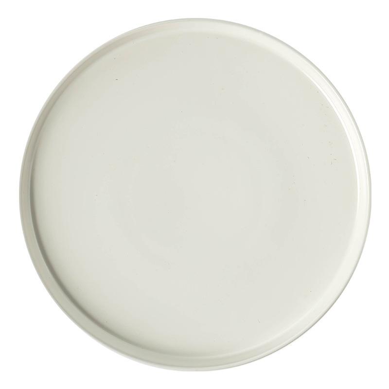 Simple Style Large Ceramic Western Plate Steak Plate Salad Plate Household Tableware Plate Breakfast Plate Pasta Plate