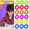 12 pcs/set Stretchy Kids Sensory Rings Decompression Fidget Ring New Fidget Toys  Kids with Autism