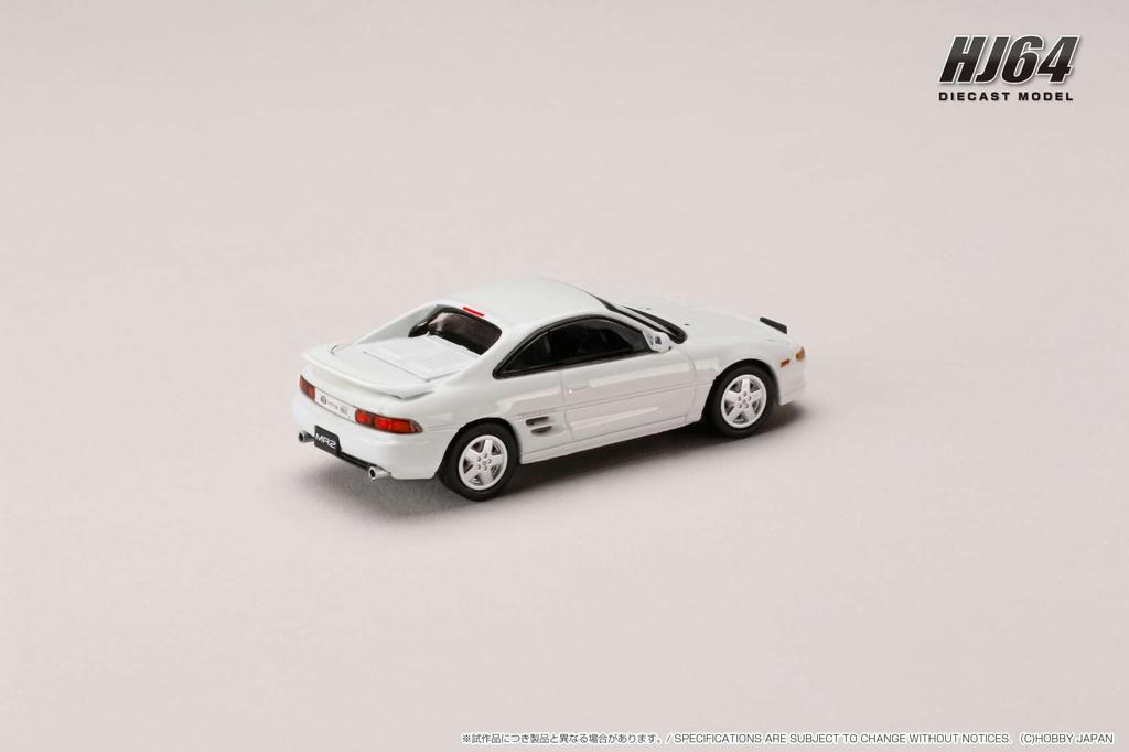 Hobby Japan HJ64 Scale Toyota MR2 Super White II Finished Model HJ643045W 1/64 (SW20) GT-S (1993)