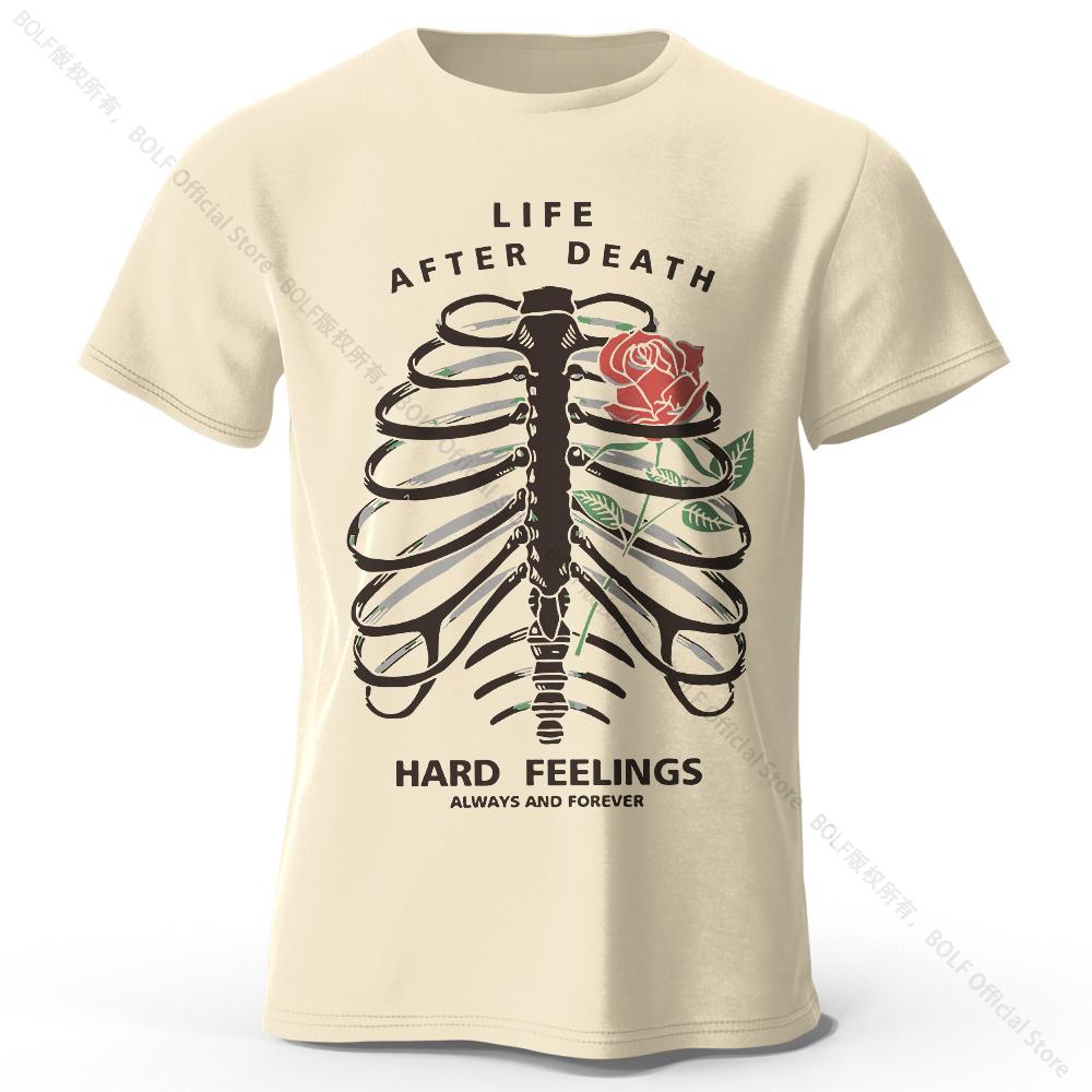 

Футболка Live After Death Dark Printed T-Shirt 100% Хлопок Большие футболки с уличной графикой для мужчин и женщин Летние топы 4XL