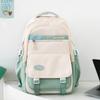 Schoolbag new schoolbag female Korean version ins large capacity middle and high school students backpack contrasting color primary school