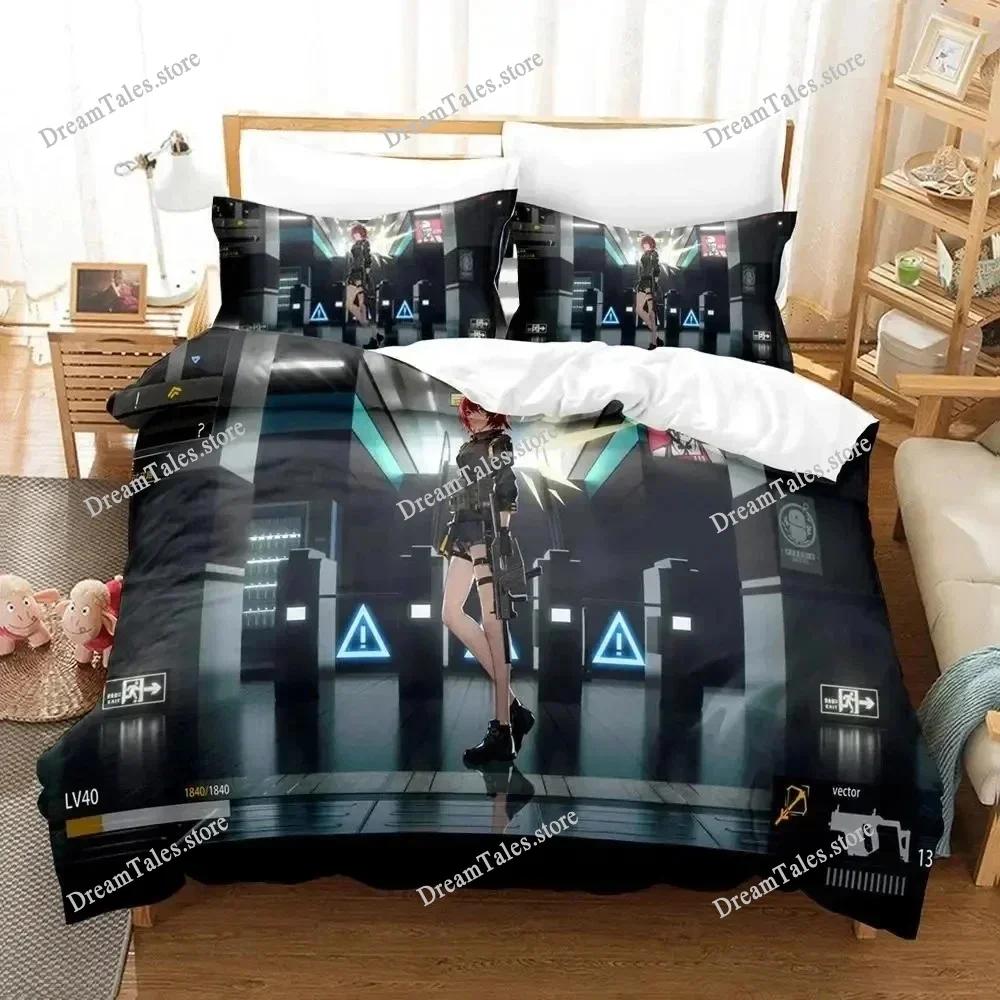 New Arknights Bedding Set Single Twin Full Queen King Size Bed Set Adult Kid Bedroom Duvet Cover Sets 3D Print Game Anime741