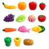 Children Kitchen Pretend Play Set Simulation Cutting Fruit Vegetable Food Cooking Miniature Thing Interactive Girl Kid Gift Toy
