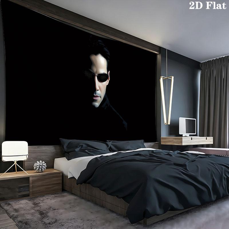 Keanu Reeves Wall Tapestry, Aesthetic Printed Fabric Blanket, Suitable for Bedroom, Living Room, and Home Decor.