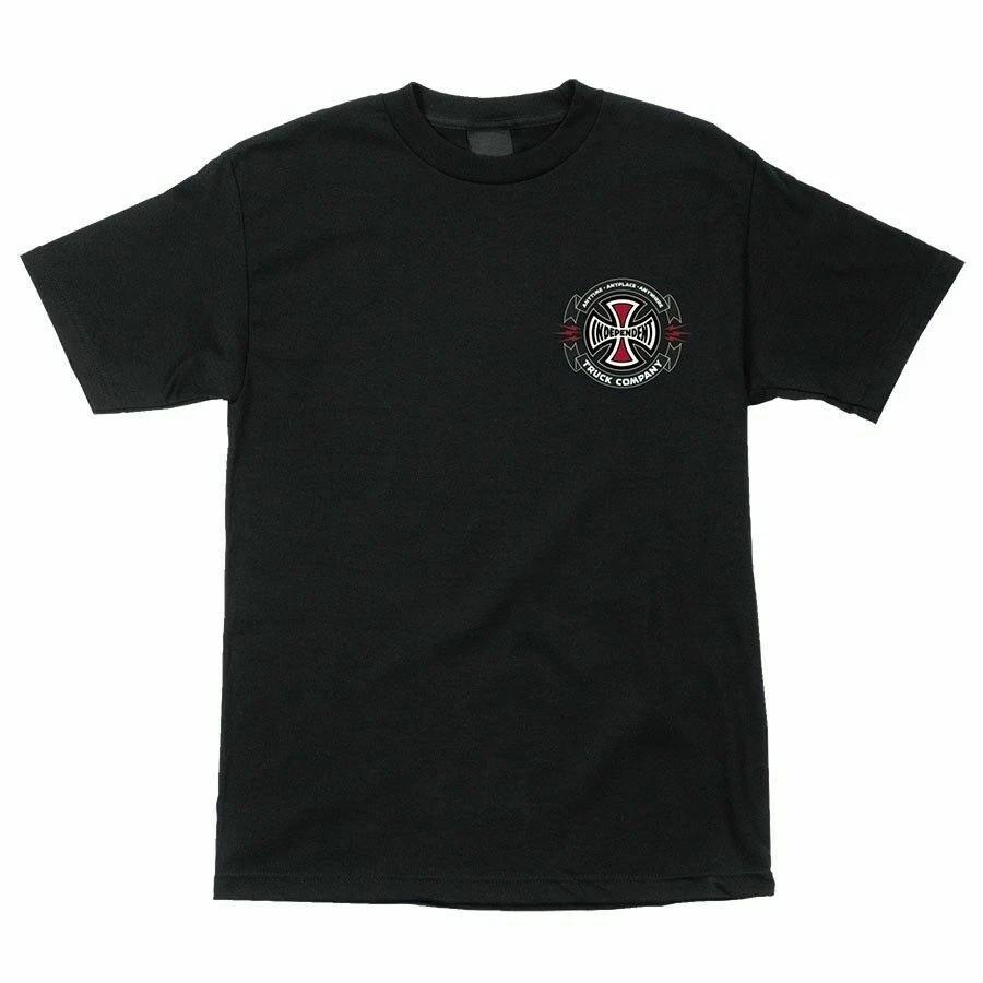 Independent Trucks TRIPLE A Skateboard T Shirt BLACK S