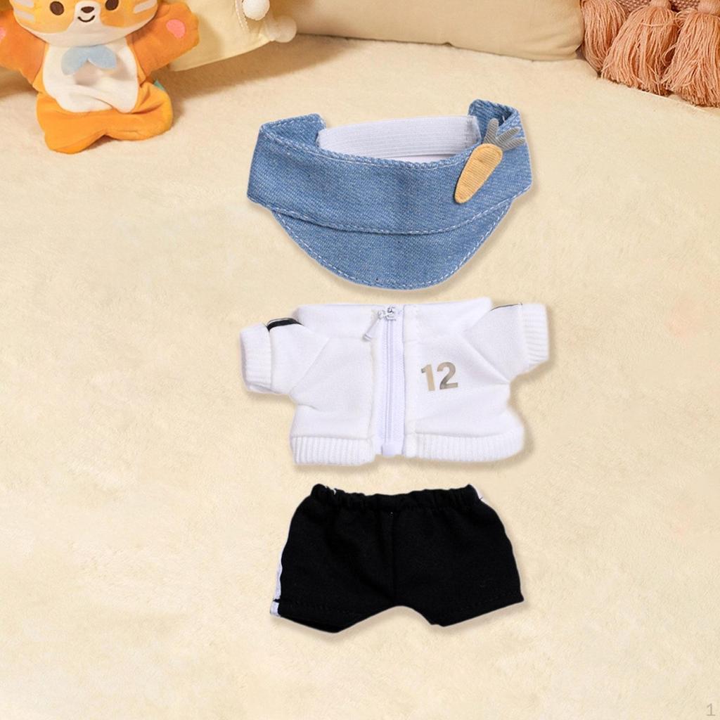 Doll Outfit Set with Top And Pants for Kids Birthday Celebration DIY Dress Up Hat