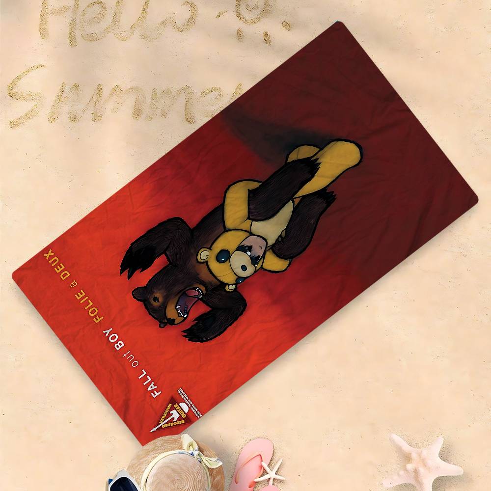 Fall Out Boy Band Microfiber Printed Beach Towel Mountain Climbing Yoga Beach Swimming Running Absorbent Soft Towel