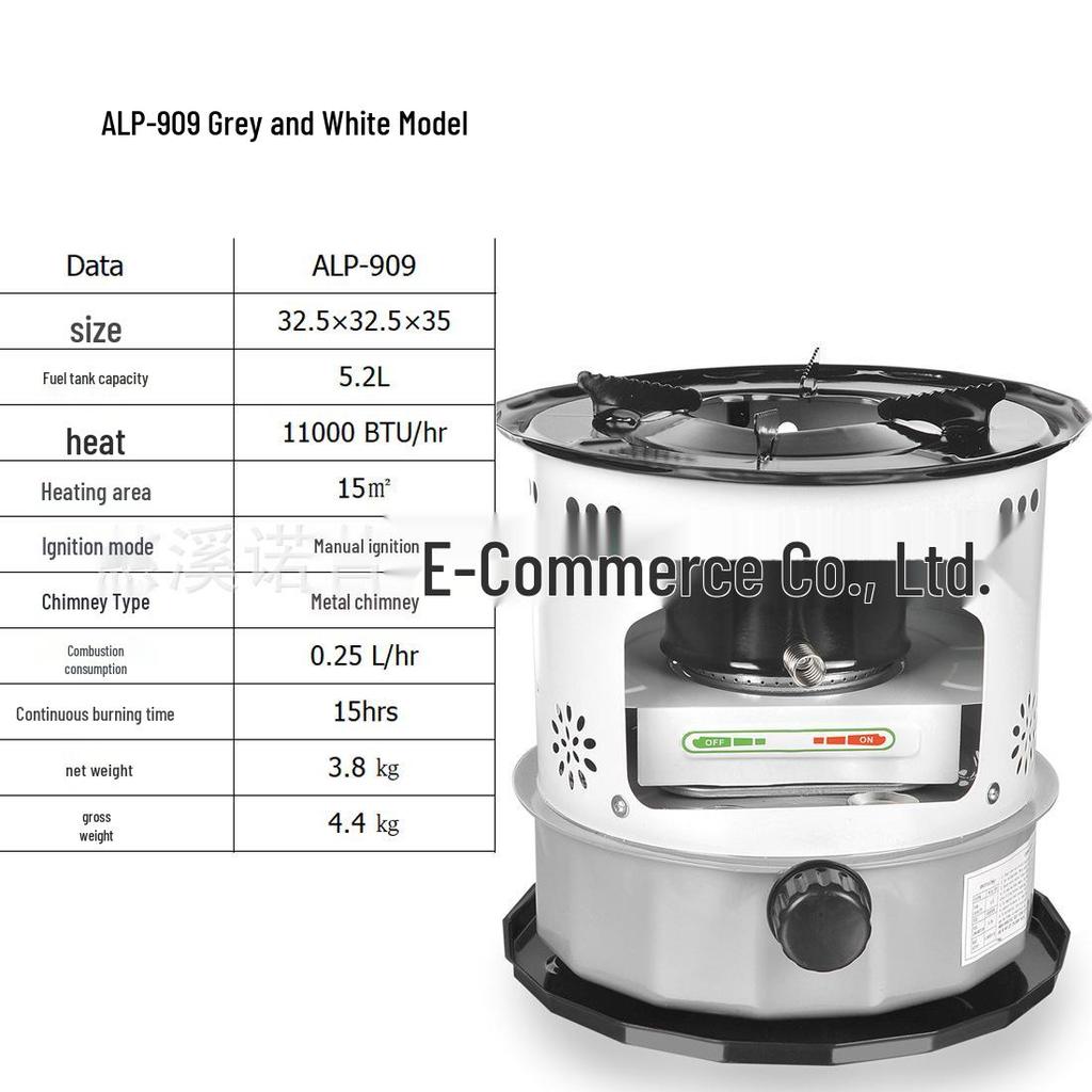 Portable Windproof Kerosene Heater & Stove for Camping, Ice Fishing, and Home Use