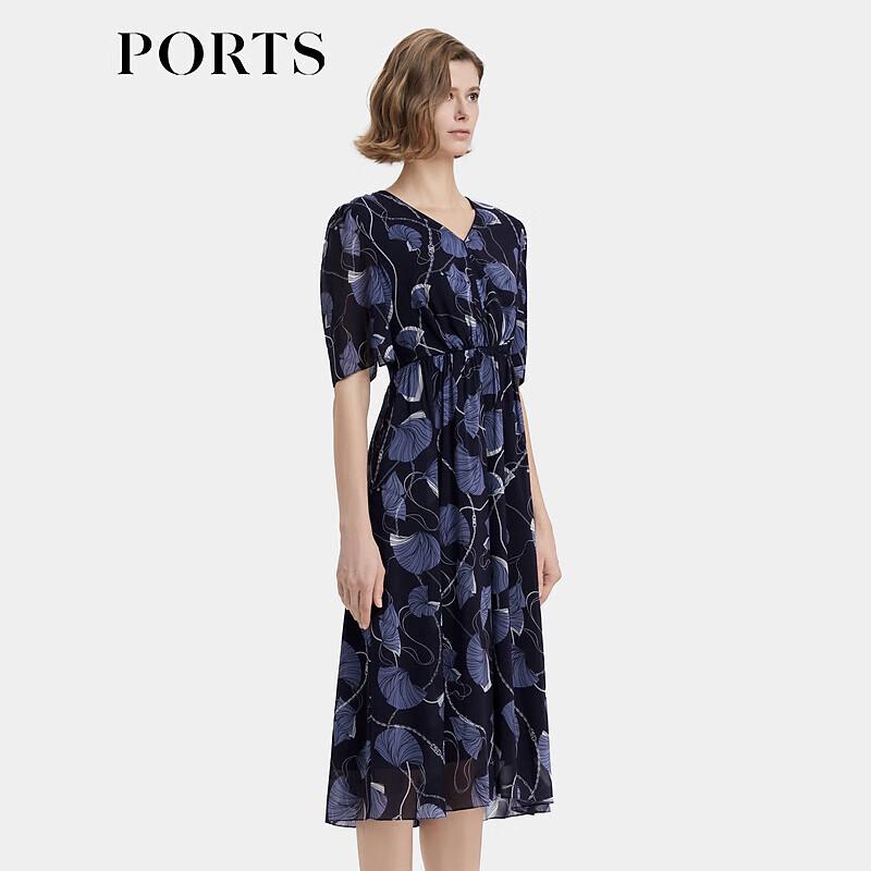 Ports Women's 'Flowing Dance' Printed V-Neck Dress