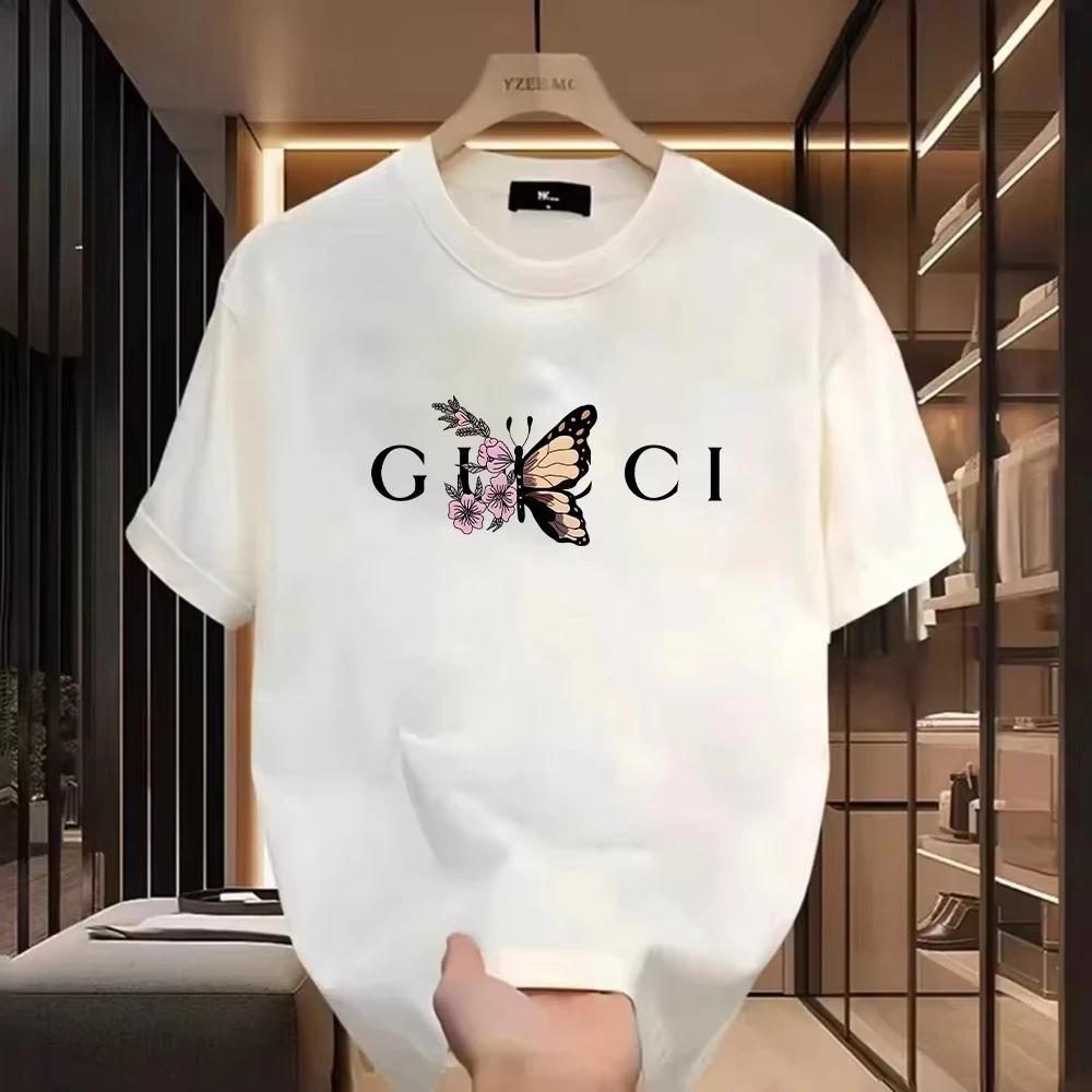 Den Senaste Sommar T-shirten för Herr och Dam med Tryck Ren Bomull Harajuku Design Klassisk Andningsbar Överdimensionerad Rundhalsad T-shirt