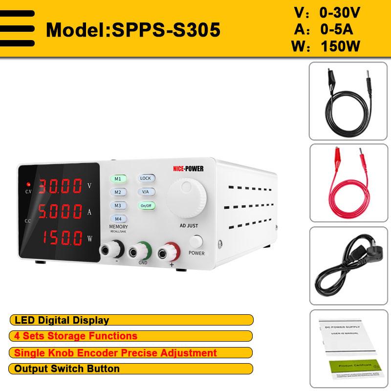 30V 10A DC Programmable Power Supply 4 Set Storage Function Lab Adjustable LED 12V 200V 300V Regulator Bench Source for Repair