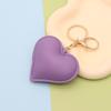 Heart-Shaped PU Leather Keychain - Stylish Accessory for Women's Bags and Car Interior Decor