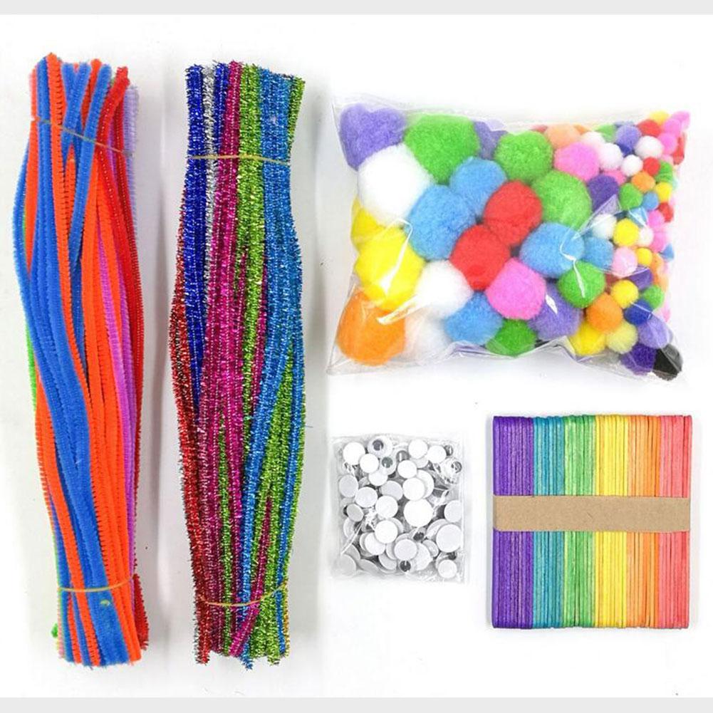 Fluffy Twist Stick Mixed Ball Kindergarten Children Eye Accessory