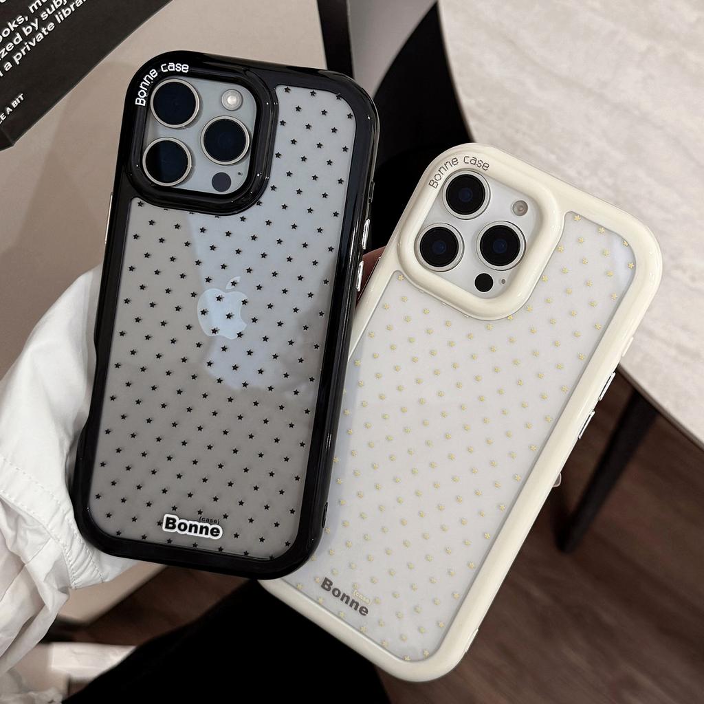 Simple Little Star Suitable for IPhone16promax Apple 15 Mobile Phone Case 13 Personality 14 Acrylic 12 Anti fall