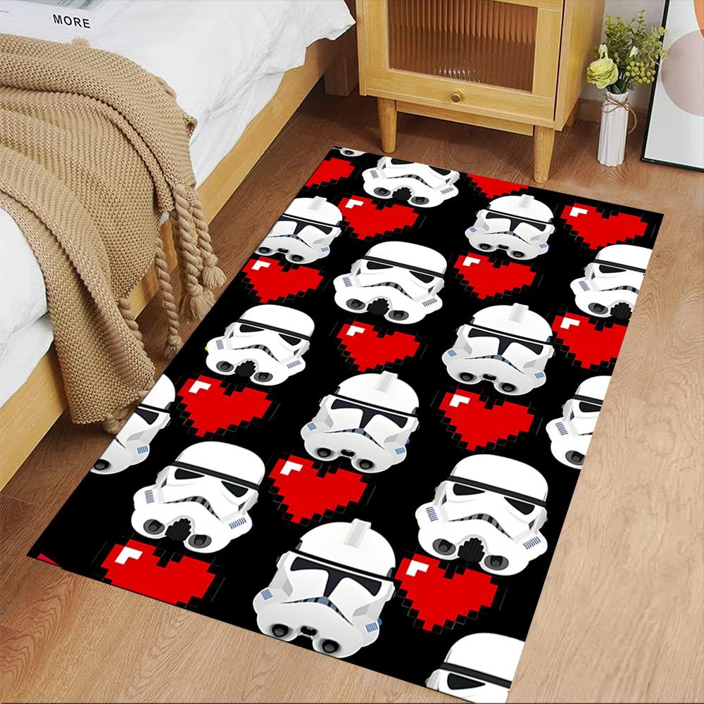 Star Wars Carpet Design for Dormitory Living Rooms Kitchen Hallway Anti-slip Rug Anime Office Decor Spiritual Gift