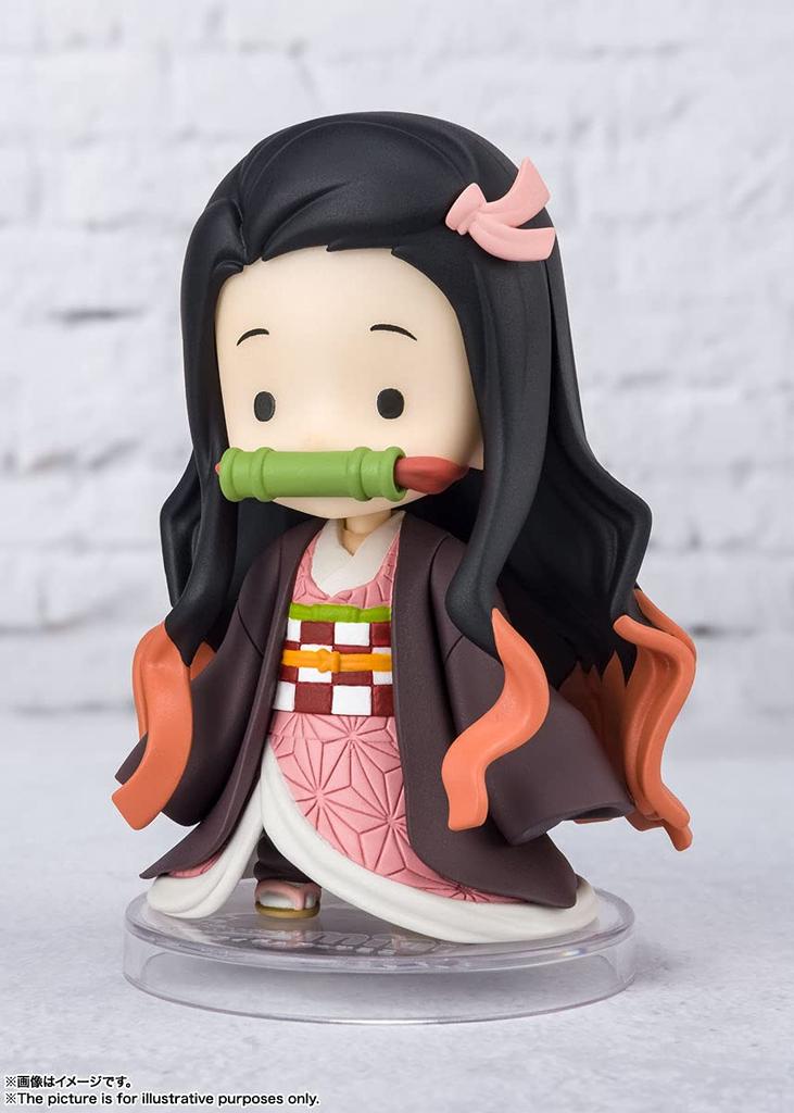 TAMASHII NATIONS Figuarts Mini Demon Slayer: Kimetsu No Yaiba Little Nezuko Approx. 75mm Made of PVC and ABS Painted Movable Figure