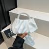 Bag Women's Autumn Niche New Women's Bag Pearl Pleated Cloud Small Handbag One Shoulder Crossbody Mini Bag