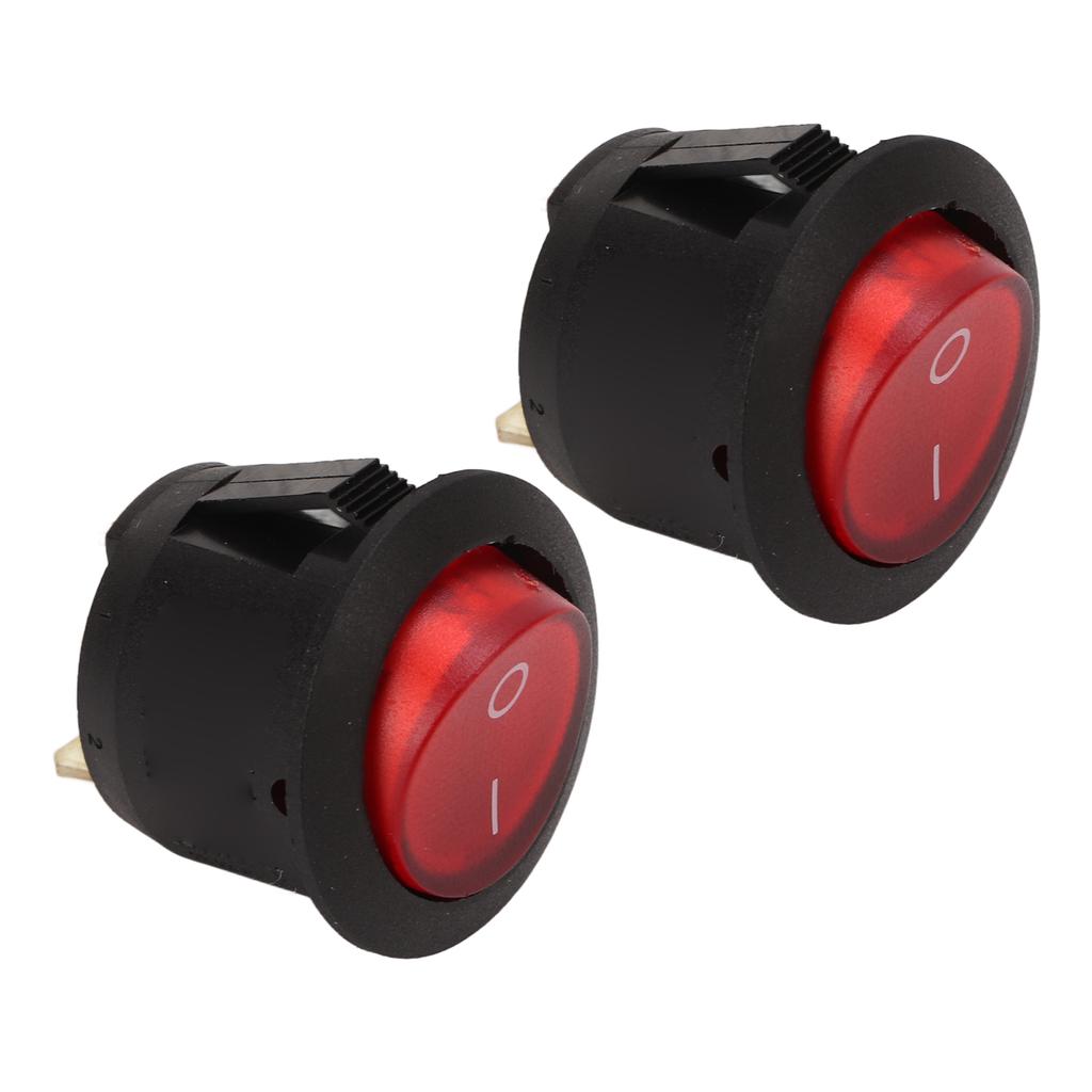 Runder Wippschalter EIN Aus Kippschalter 10A 125250VAC 6A4A 250VAC für Automobile Boote Schiffe