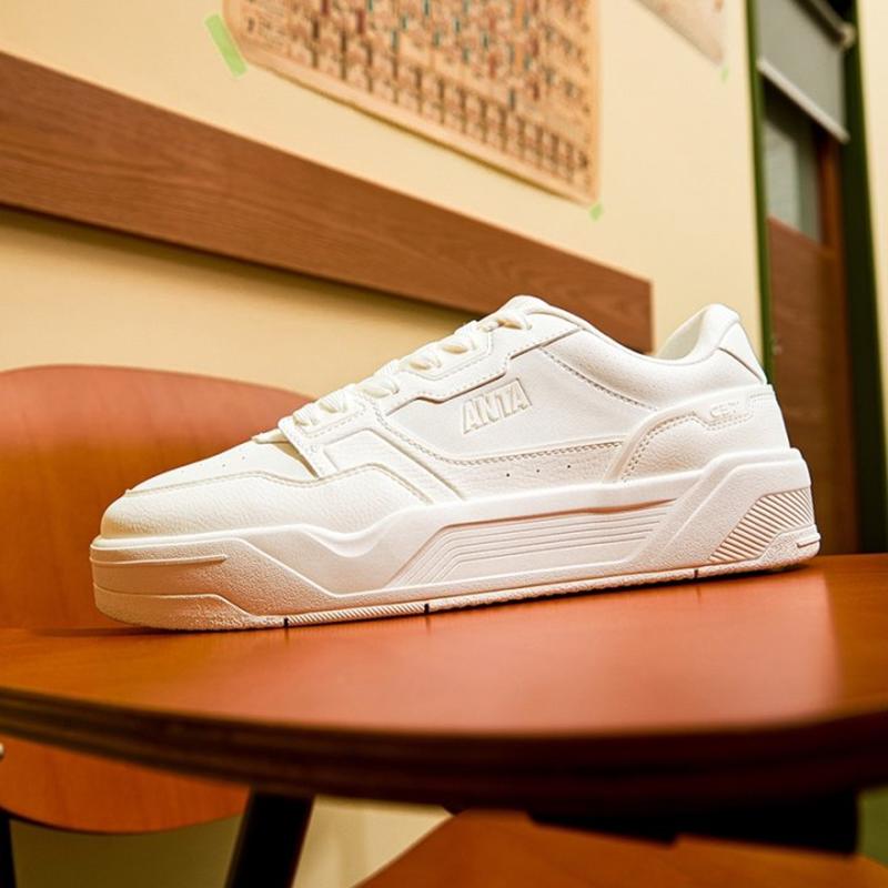 Anta C37 Series Fashion Versatile Non-Slip Shock Absorbing Wear-Resistant Low-Top Skate Shoes Men Sneaker White 112538022-1