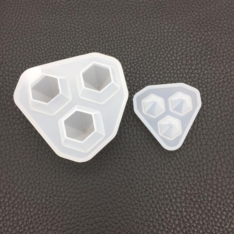 1ks Mini silikonová forma ve tvaru diamantu DIY Ručně vyráběná na šperky Příslušenství Forma na zdobení bílého dortu Kuchyňské potřeby