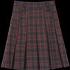 A-line Plaid High-Waisted Women's Woolen Skirt: 2025 Autumn/Winter Design Niche with Pleats