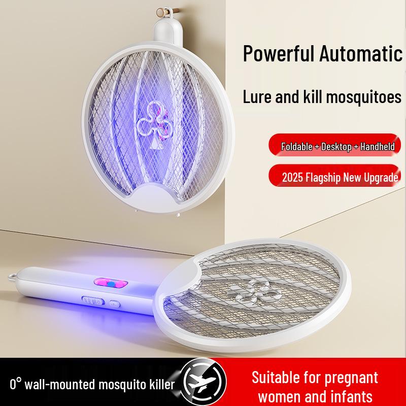Rechargeable Foldable Electric Mosquito Swatter & Killer Lamp