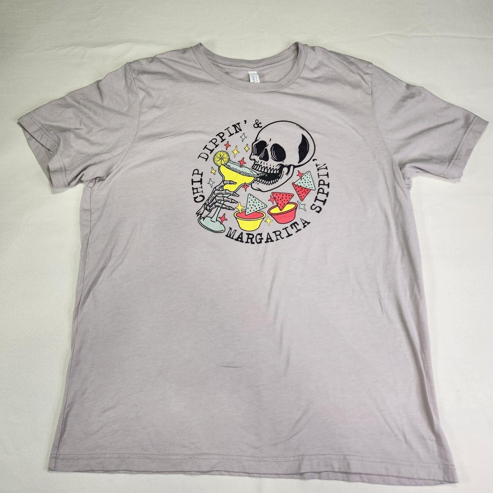 Skeleton Margarita Shirt Skull Fiesta Graphic Tee S