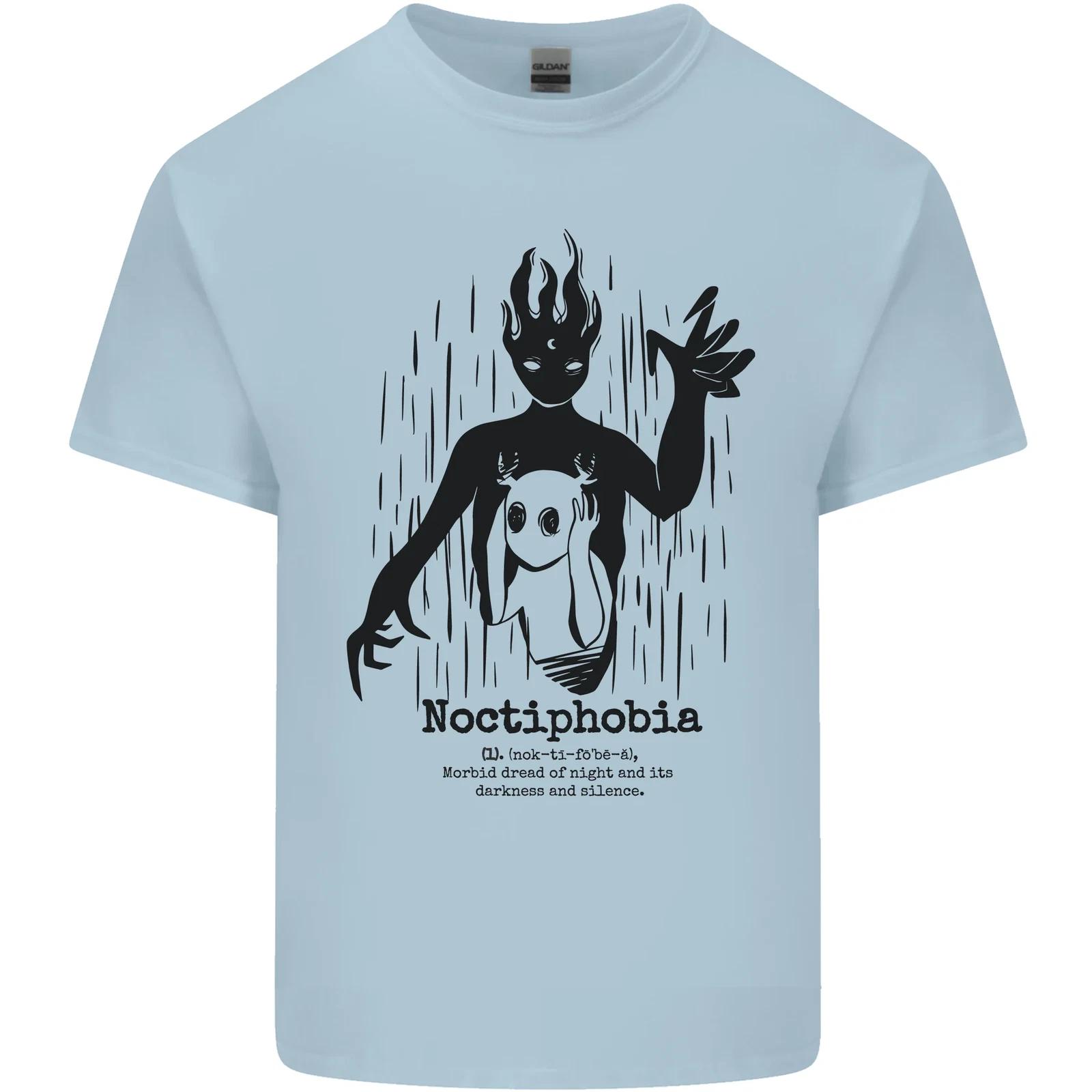 Noctiphobia Phobia of Night Halloween Kids T-Shirt Childrens XL
