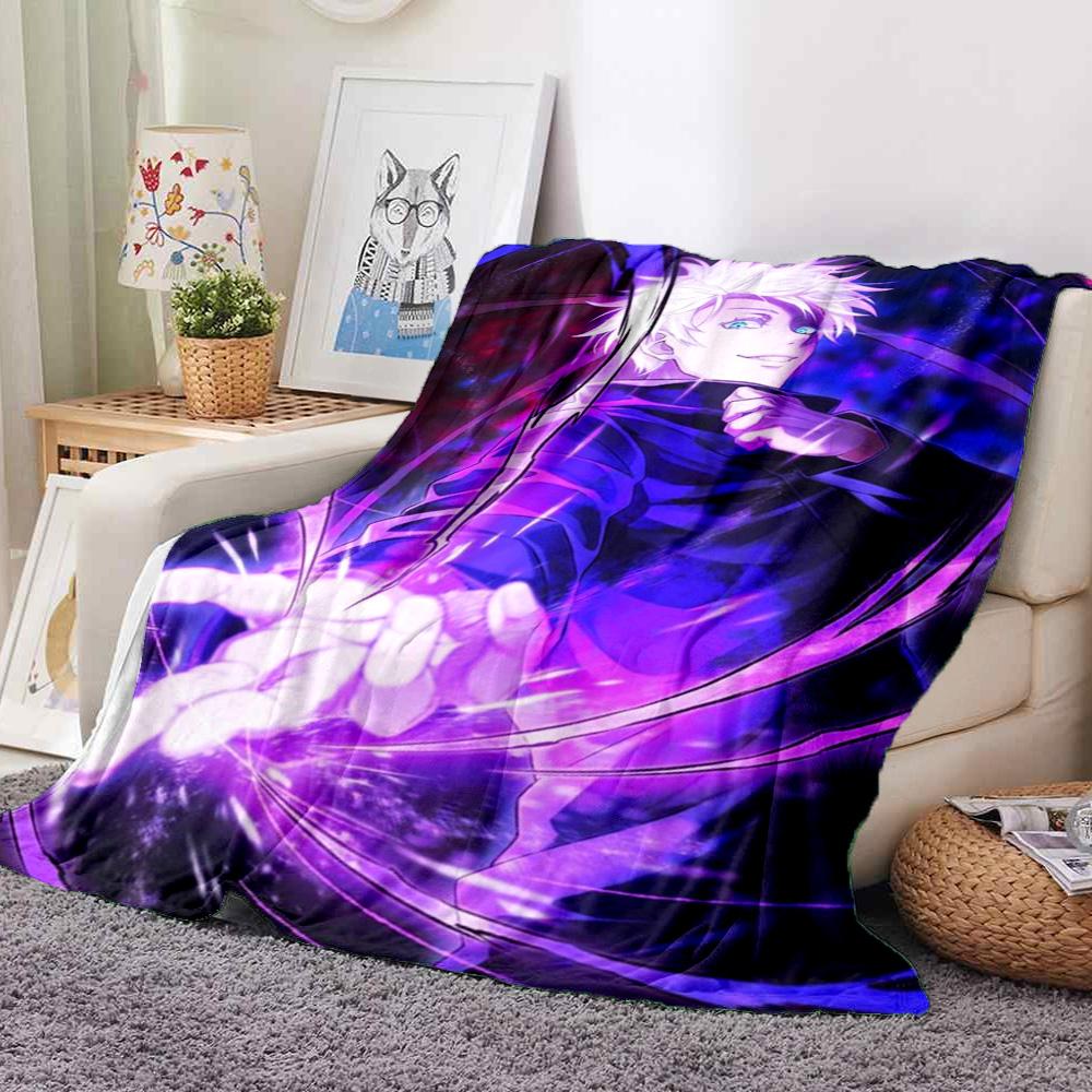 Jujutsu Kaisen Flannel Blanket Throw Blanket Soft Warm Sofa Bed Camping Car home Decor Unique Christmas Gift C9301897