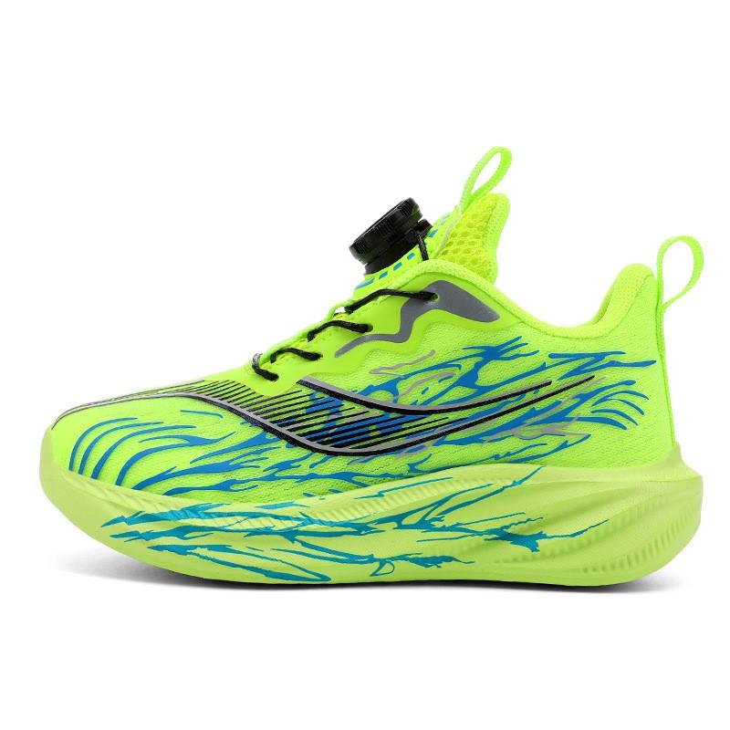 Lightweight Kids Running Shoes Boys Breathable Non-Slip Shock Absorbing Athletic Sneakers Ages 4-16