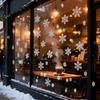 Christmas Snowflake Window Flowers PVC Electrostatic Stickers for Glass Reusable Winter Decorative Stickers