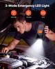 Jump Starter with Air Compressor 4000A Peak Car Battery Jump Box, Portable for 9.0L Gas / 8.0L Diesel, 150 PSI Auto-Shutoff Tire Inflator, Power Bank,