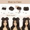 1PC Natural Durable Wig Soft Hair Realistic Straight Lazy-Friendly Hair Seamless Tie Voluminous