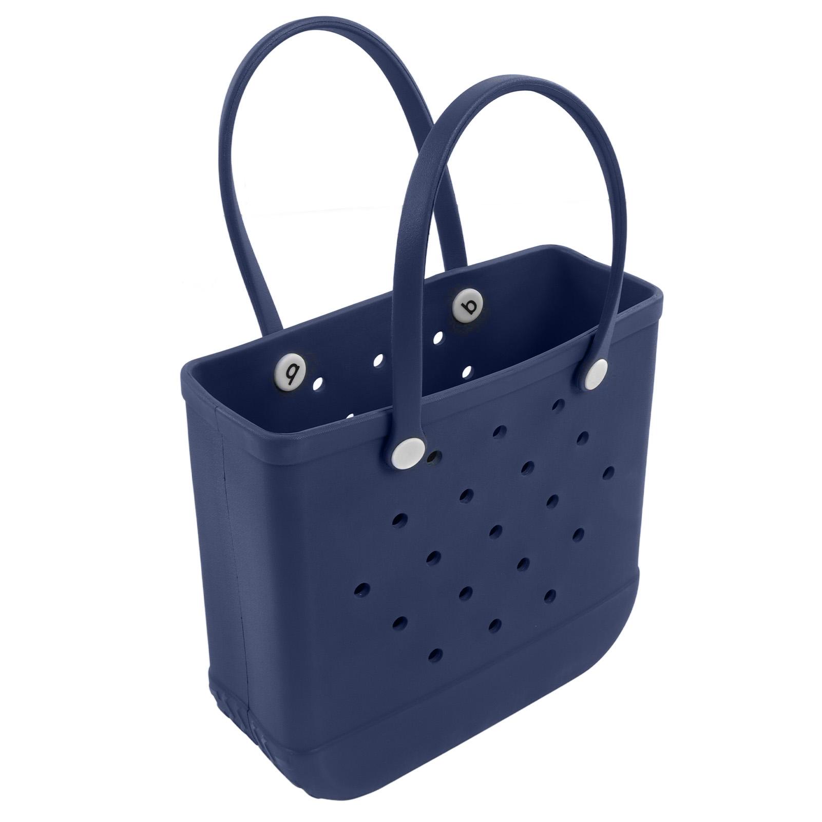 

Пляжная сумка-тоут EVA водонепроницаемая с круглым отверстием портативная большая пляжная сумка для бассейна сумка для путешествий темно-синий