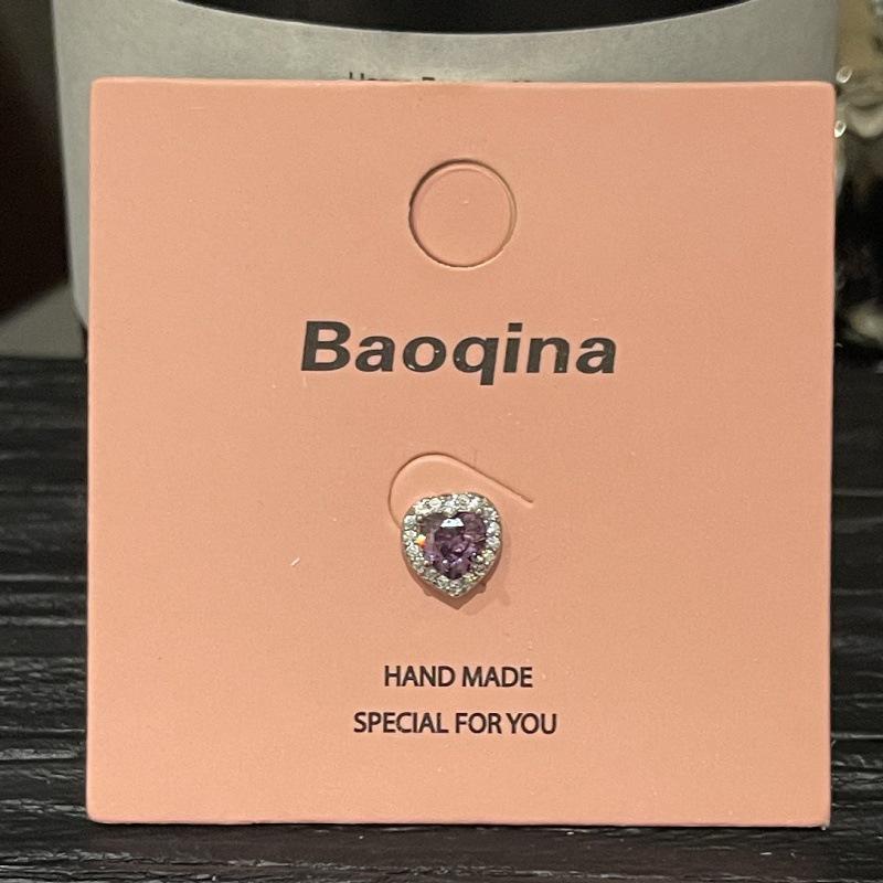 Pink Card Baoqina Flat Threaded Cartilage Stud: Trendy Cross-border Hot-Selling Piercing Jewelry