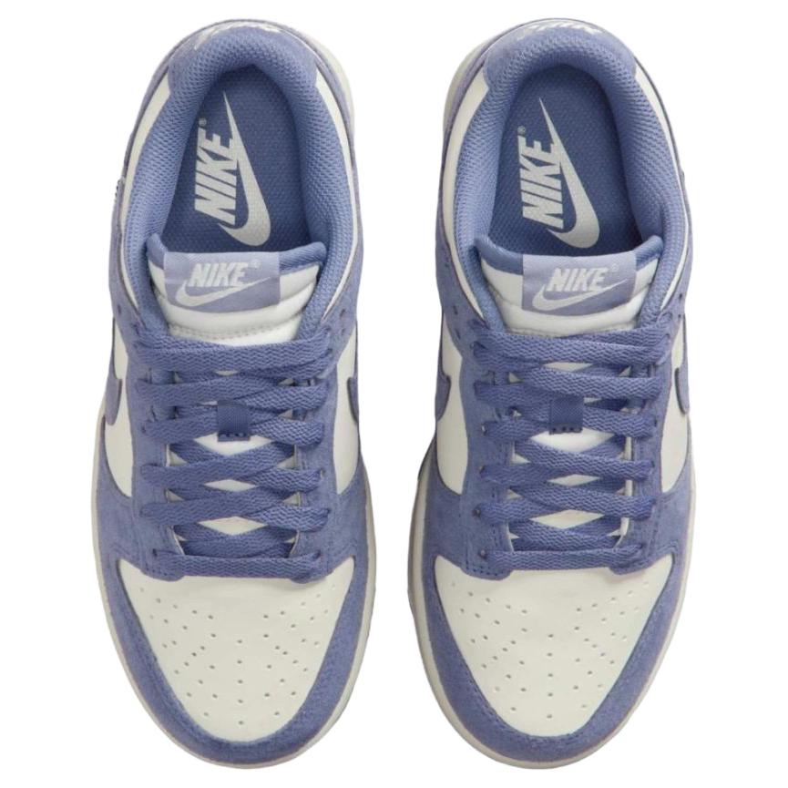 Nike Dunk Low Mini Swoosh - World Indigo Men Sneakers Purple Sail Metallic-Silver IB4417-103
