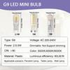 5PCS G9 E14 LED Bulb Light 2.5W 3W 5W AC220V-240V LED Lamp LED Corn Bulbs SMD2835 LED G9 Light Replace 30W Halogen Lamp Light