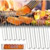8 ks lišt na kuřecí křídla na gril, upínací lišty na kuřecí křídla, BBQ lišty na křídla.