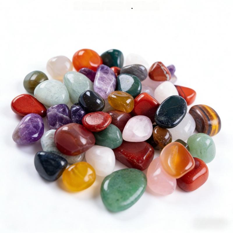 Polished pebbles and gravel for succulent plant landscaping and decorative ornaments bulkInstallation50g100gColored crystal roug