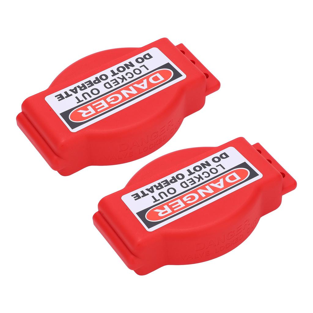2Pcs Adjustable Gate Valve Lock High Temperature Resistance Anti Corrosion Easily Operate Valve Lockout for Industrial