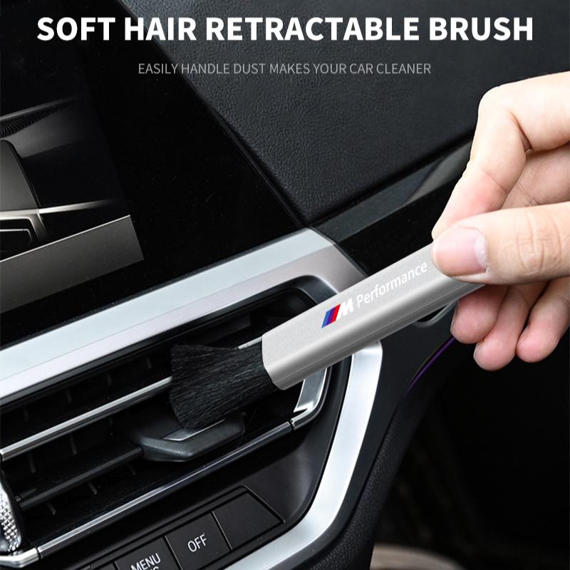 M LOGO Car Air Conditioner Outlet Clean Brush Dust Remover For BMW M E46 E90 E60 F10 F30 F20 E39 E36 X5 E70 F25 E92 X4 X5 Accessories