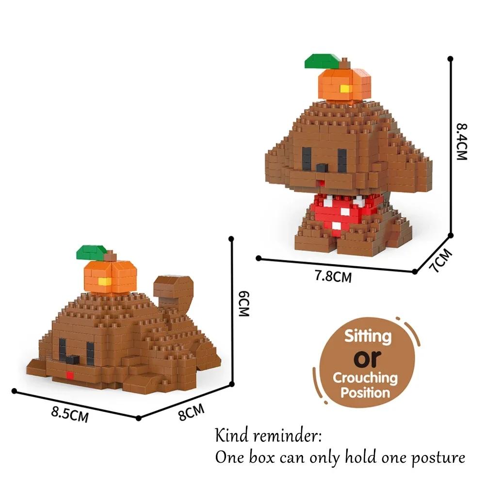 Knew Built Cute White Dog Micro Mini Building Blocks Toy Set Build One of Two Adorable Style Multiple Color for Endless Fun Gift