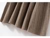 100% Pure Cashmere Women's Solid Color High-Waist Plush Skirt, Autumn/Winter Fashion, Draped Elastic Umbrella Design.