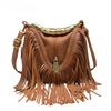 European & American Music Festival Tassel Large Crossbody Handbag
