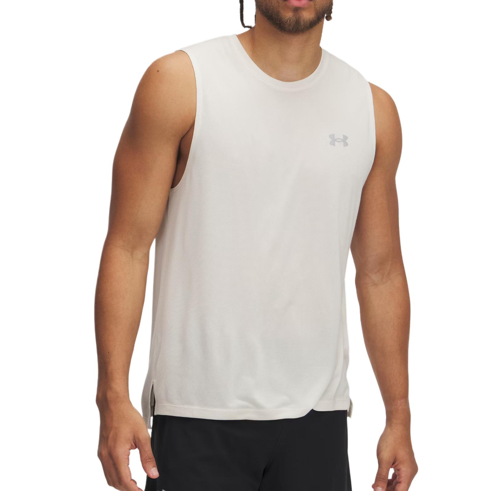 Under Armour Launch Tank Top Men s Beige 1389806-279 2XL