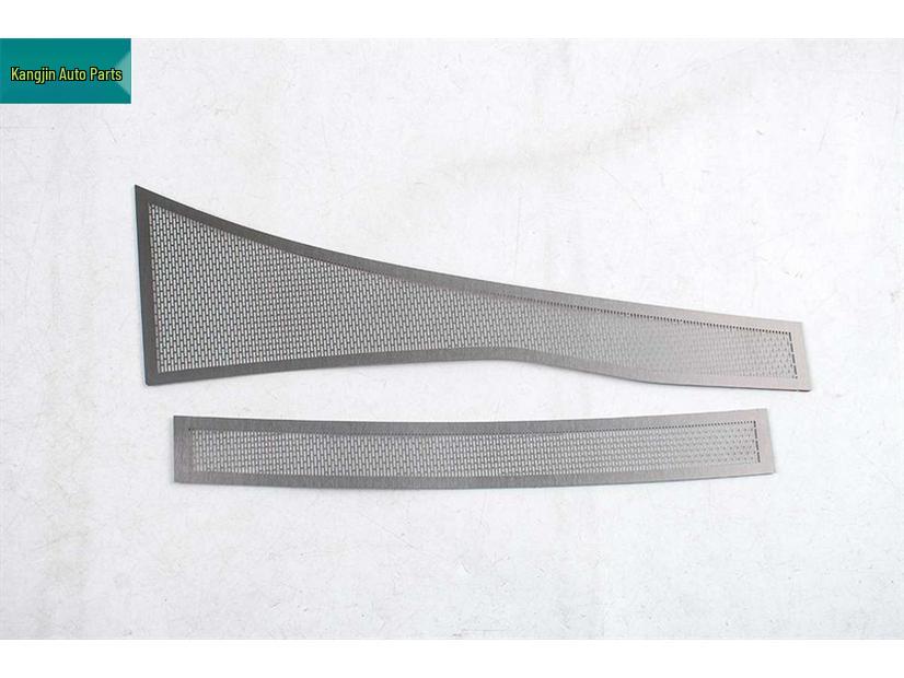Black Titanium Stainless Steel Dustproof Speaker Cover for Front Pillar Air Vent - Fits 26 Nissan Altima Models