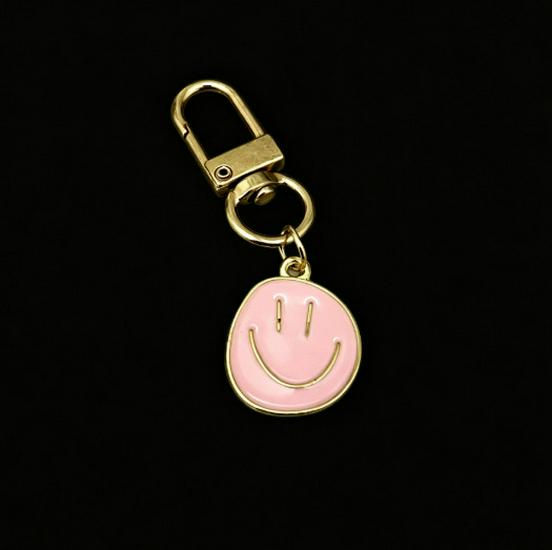 Creative Rainbow Smiley Face Keychain Pendant for Back-to-School