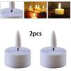 3D Flameless Tea Light Candles for Wedding and Church Decor Pack of 2/4/6/24